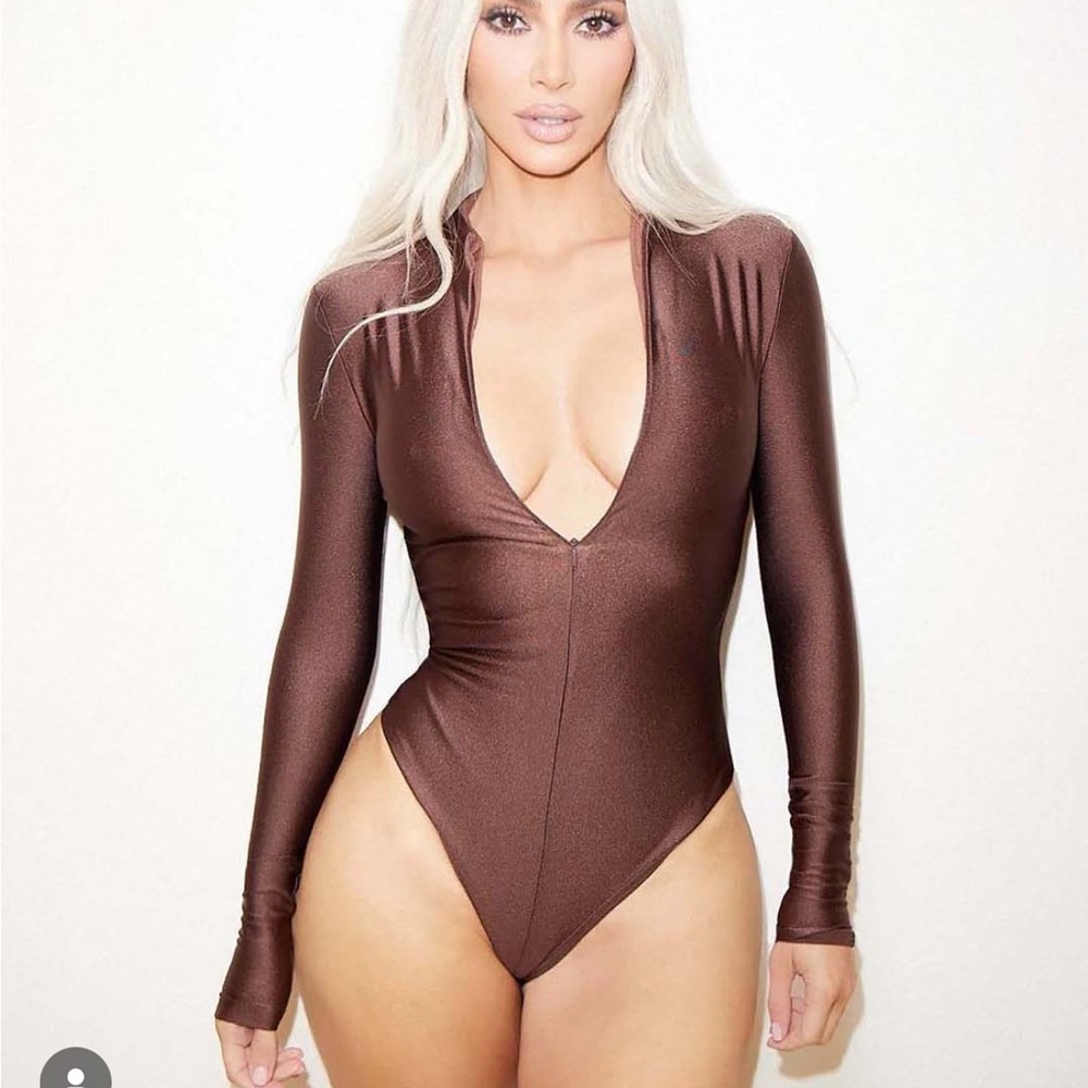 SKIMS Sound Out Disco Long Sleeve Bodysuit